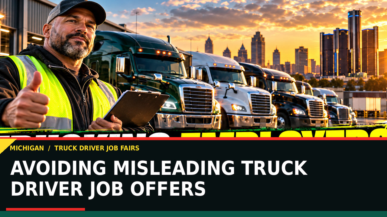 Avoiding Misleading Truck Driver Job Offers